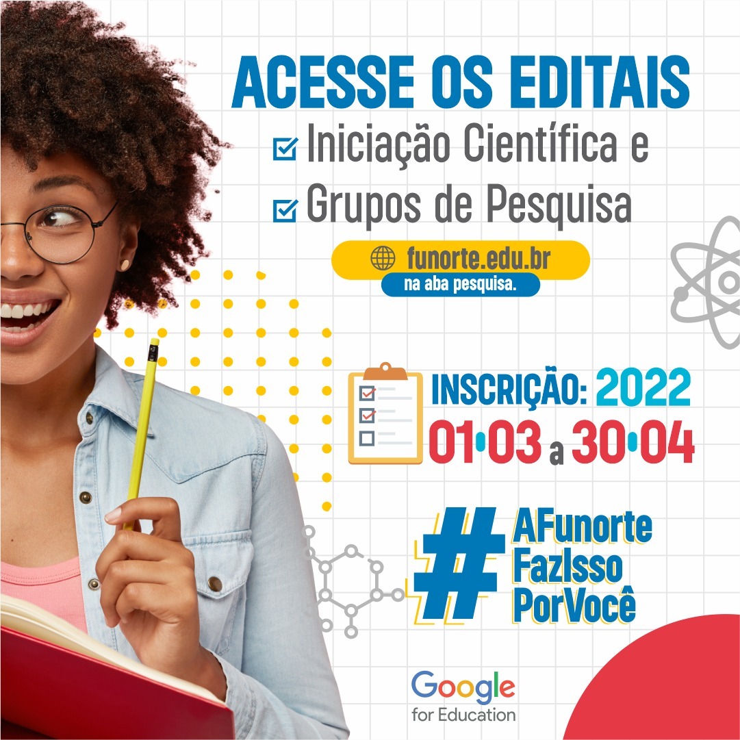 Read more about the article Abertas inscrições para Iniciação Científica e Grupos de Pesquisa🧠