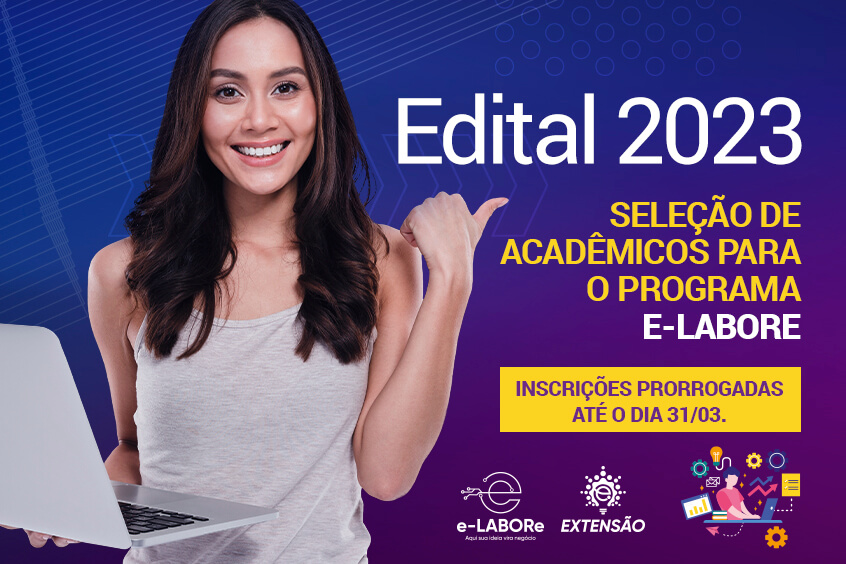 Read more about the article Edital – Seleção de Acadêmicos para o Programa E-LABORE