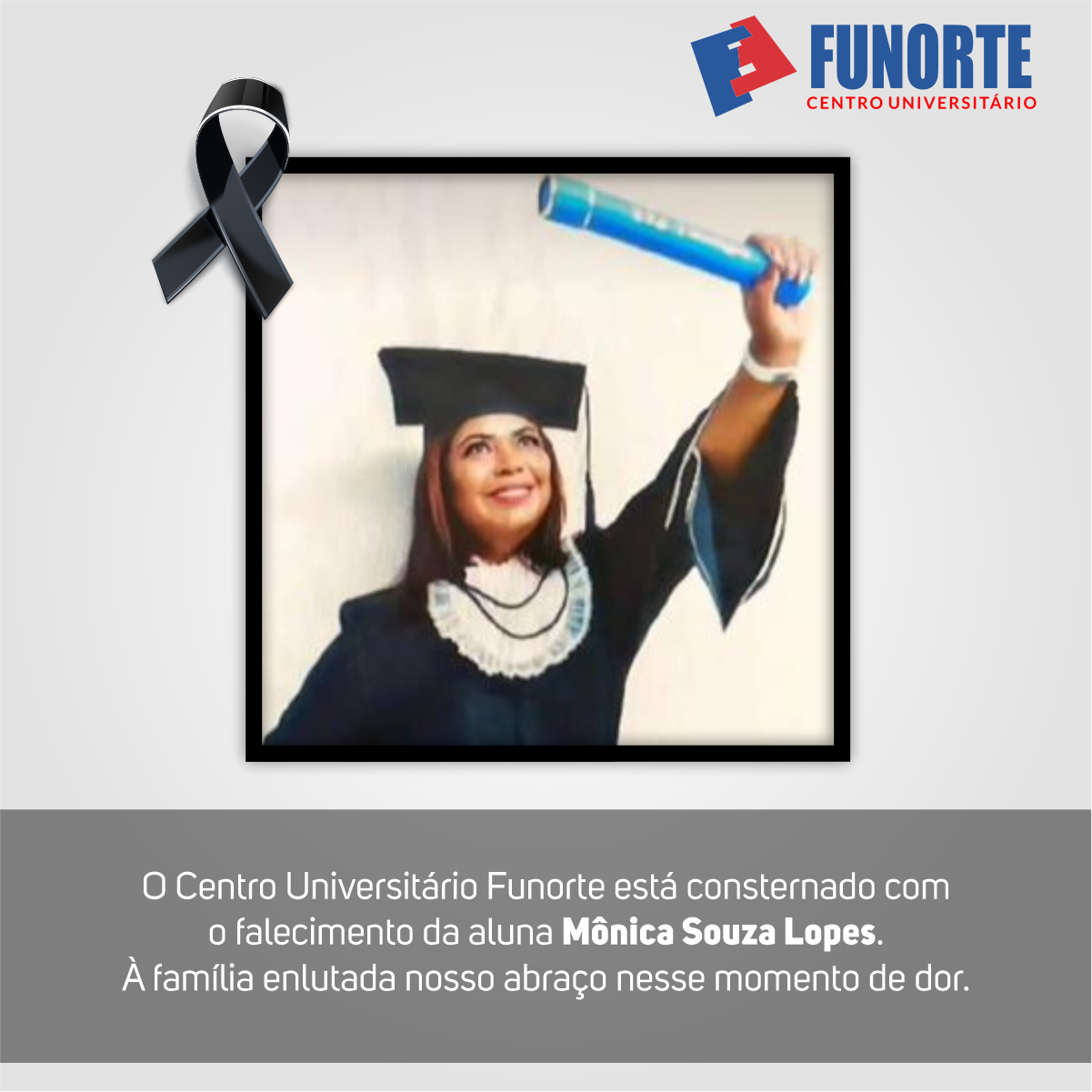 Você está visualizando atualmente Nota de Pesar – Mônica Souza Lopes